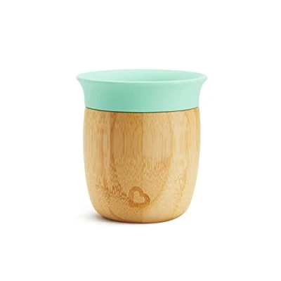 Immagine di Munchkin Sippy Bambou Open Cup, Baby &amp; Toddler Drinking Cup for 6 Months Over, Bamboo, BPA Free Weaning Kids Babies, 360 Design 5oz/ 150ml