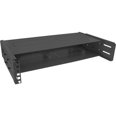 Immagine di InLine Rack a Parete da 19&quot;, 2HE, profondità 24 40 cm, con Copertura, Colore: Nero