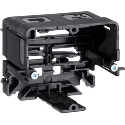 Immagine di Hager GLS5510 Canalina portacavi a muro Presa da incasso per dispositivi (L x L) 71 mm 64 1 pz. Nero