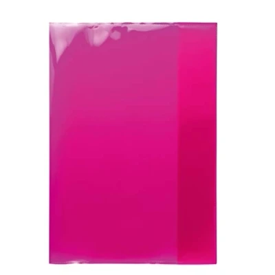 Immagine di HERMA 19606 Copertina per quaderni formato DIN A4, trasparente, in pellicola di polipropilene resistente, lavabile ed extra spessa, 10 copertine quaderni, colore: Rosa/Rosa