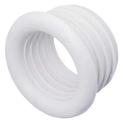 Immagine di SKIR&#039;CO 5 manicotti in gomma per tubi di scarico, 40 x 32 mm, colore bianco, connettori gomma, adattatori, riduttori