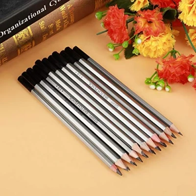 Immagine di Tekenpotloden, Matita Vernice Colorata NON Tossica Matite da H9 a H 9H 14B 24Pcs Sketch Art Grafite Drawing