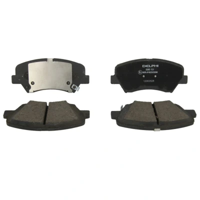 Immagine di DELPHI LP2293 Kit pastiglie freno con segnalatore acustico usura lamierino anticigolío senza accessori KIA: cee‘d II Hatchback, CARENS 4