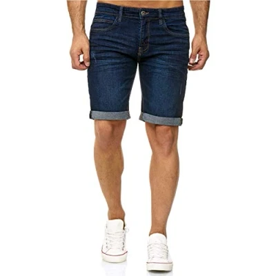 Immagine di Indicode, pantaloncini in denim Kaden, Blu scuro, L