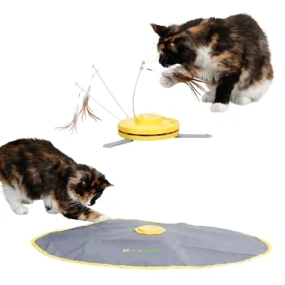 Immagine di Kerbl, Piuma Giocattolo per Gatti 2 in 1, 70 x 53 5 cm