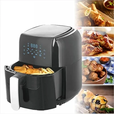 Immagine di App Life Friggitrice ad aria calda senza olio ECOFRY 1000W 1450W con Griglia Timer e ricettario (Friggitrice 5,5Litri)
