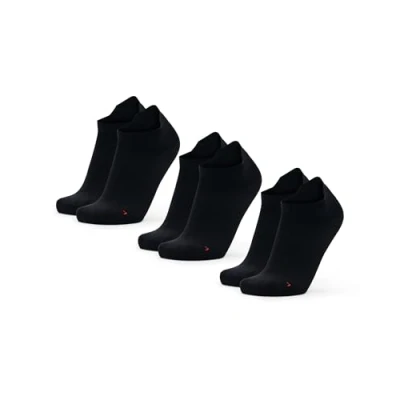 Immagine di DANISH ENDURANCE Calzini da Running Uomo Donna Corti, Calze Corsa Anti Vesciche, Tecnici e Sport, 3 o 5 Paia Nero 48 51