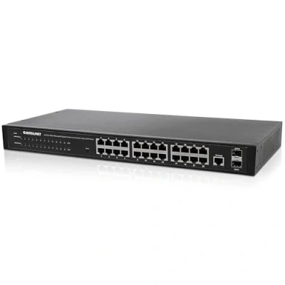 Immagine di Intellinet 560917 switch di rete Gestito L2 Gigabit Ethernet (10/100/1000) Nero 1U