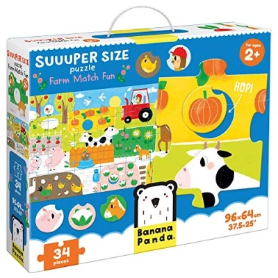 Immagine di Banana Panda Super Size Puzzle Match the Farm Fun 2+