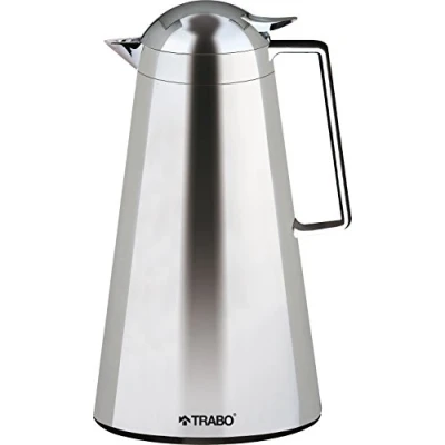 Immagine di Trabo Elegante in Acciaio Inox per caraffa da Portata, Argento, 1 litro