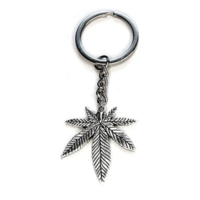 Immagine di AXLorange Portachiavi Weed argento