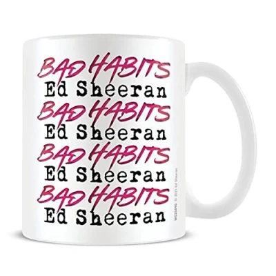 Immagine di Pyramid International Tazza da caffè Ed Sheeran con cattive abitudini ripetute, in confezione regalo, 325 ml, prodotto ufficiale