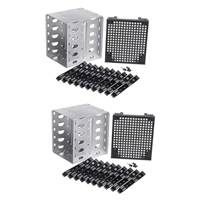 Immagine di Simpls 2 x 5,25 a 5 3,5 SATA HDD Cage Rack Hard Disk Box adattatore