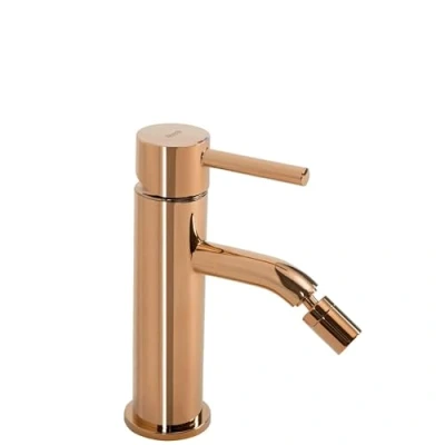 Immagine di Rea Rubinetto da bidet Lungo Rose Gold Miscelatore monocomando in ottone per WC Bagno (Oro rosa)