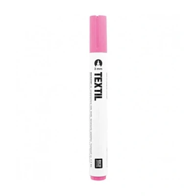 Immagine di Pennarello per tessuti, colori a scelta, tessuti chiari, perfetto magliette, scarpe, borse, sacchetti di iuta e altri tipi tessuto Colore: rosa.