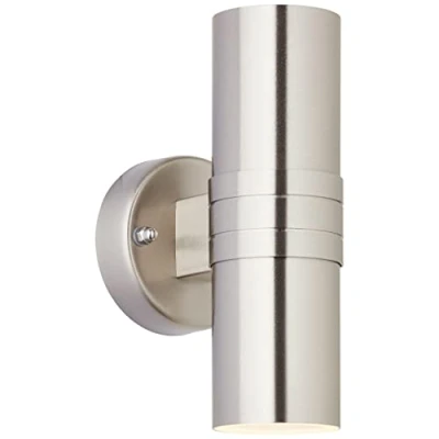 Immagine di Brilliant Hanni G96230/82 Lampada da parete per esterno a risparmio energetico, LED (monocolore) GU10 6 W acciaio inox