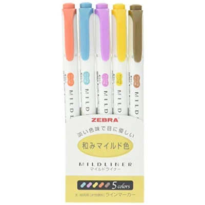 Immagine di Zebra WKT7 5C RC set di pennarelli in 5 colori