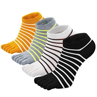 Immagine di PUTUO Donna Calzini con Dita Separate, Calze le in Cotone Casual Sportive Calzini, Morbide e Calde da Donna, 4 paia
