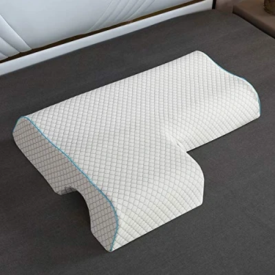 Immagine di Cuscino, Cuscino per coppie, coccole ad arco con schiuma di memoria a rimbalzo lento bracciolo, manuale anti pressione coppie Pausa pranzo mezzogiorno (C right)