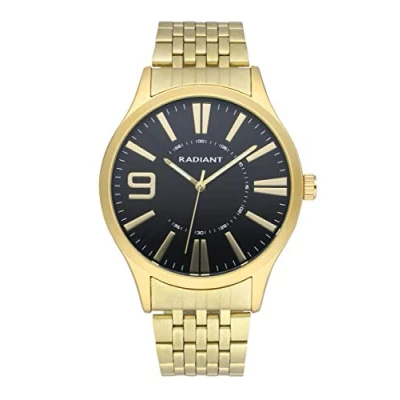 Immagine di Radiant Collezione Master Orologio analogico e automatico. da polso per uomo. Bracciale in acciaio dorato cassa dello stesso tono. 5 ATM. 44mm.