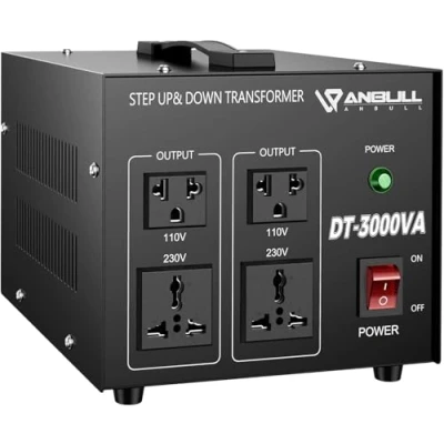 Immagine di Anbull convertitore di tensione DT 3000 VA Trasformatore toroidale, 110V 230V, step up/step down