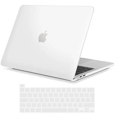 Immagine di TECOOL Custodia MacBook PRO 16 Pollici con Touch Bar 2020 2019 Modello A2141, Case Cover Opaca Rigida Plastica Ultrasottile +Accessori Copritastiera Silicone Italia Layout, Traslucida