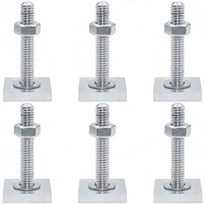 Immagine di Nuyoah Adattatore per Binario a T Track kit Viti Scorrevoli Acciaio Inossidabile Vite m6 x 35 mm con Dadi e Rondelle Supporto 6pcs 20 (6)