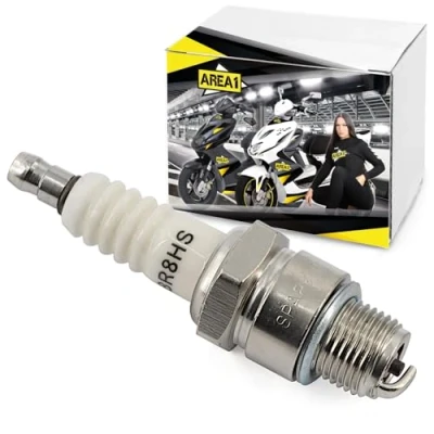 Immagine di Area1 Candela di accensione per scooter tipo BR8HS (disintossicata), 50 ccm, compatibile con Aerox Jog, Nitro Mach G, F12 F15, SR Area51 Gulliver Sonic Rally