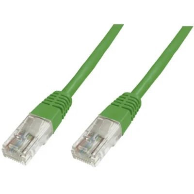 Immagine di Digitus DK 1511 050/G RJ45 cavo di rete, patch CAT 5e U/UTP 5.00 m Verde Certificato UL 1 pz.