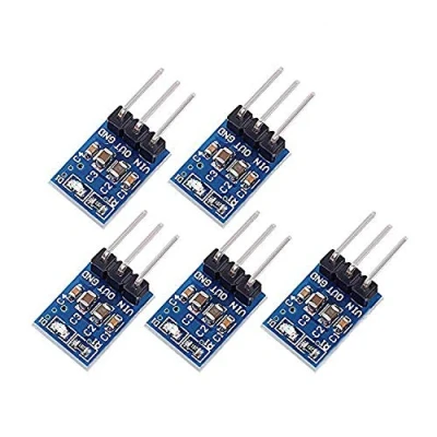 Immagine di iHaospace 5 PCS DC Voltage Regulator Step Down Power Supply Module 4.5V 7V to 3.3V 800mA