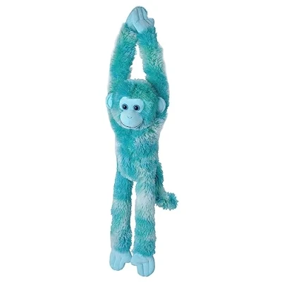 Immagine di Wild Republic Hanging Monkey Vibes Blu, Scimmietta Di Peluche, 56 cm, Regalo Compleanno, Scimmia Imbottitura Realizzata Partendo Da Bottiglie Riciclate