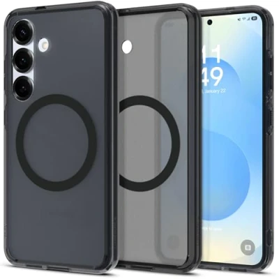 Immagine di Spigen Ultra Hybrid Magfit TPU Back Cover Nero Samsung Galaxy S25