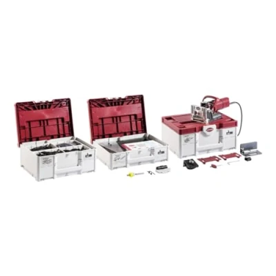 Immagine di Lamello Zeta P2 Set DP spina tipo F Schuko, in Systainer3 M con assortimento di connettori