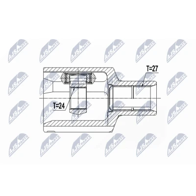 Immagine di NTY NPW ME 087 Kit Giunto Omocinetico Trasmissione automatica Assale anteriore Sx MERCEDES BENZ: Classe C T modell, Sedan, GLC SUV
