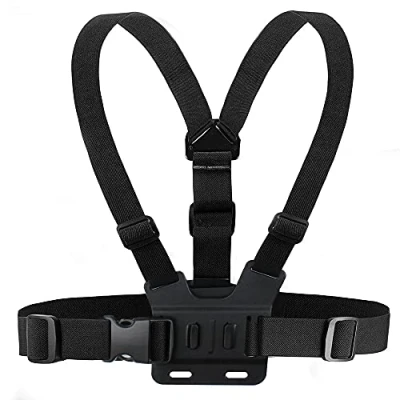 Immagine di Imbracatura da Petto Supporto Compatibile con GoPro Hero e Action Camera Cinturino pettorale Completamente Regolabile