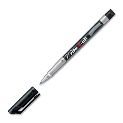 Immagine di STABILO Write 4 all Pennarello indelebile a punta fine, confezione da 3, colore: nero