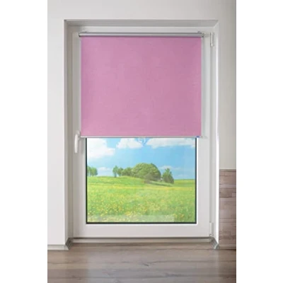 Immagine di Tenda a rullo con struttura moderna in tessuto fucsia, 45 cm x 150 (larghezza lunghezza)