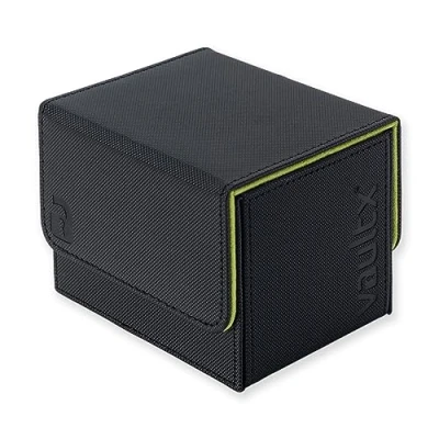 Immagine di Vault X Exo Tec Modulo modulare per 100+ carte TCG, coperchio magnetico staccabile, compatibile con Commander e collezionabili standard, colore: nero/verde elettrico