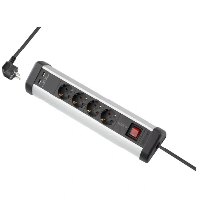 Immagine di Sygonix SY 5145336 Presa di corrente Nero, Argento Schuko 1 pz.
