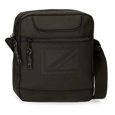 Immagine di Pepe Jeans Bromley LDN Tracolla portatile nero 23 x 27 7 cm Poliestere con dettagli in finta pelle
