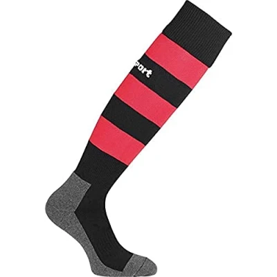Immagine di uhlsport Team PRO Essential Stripe Socken, Calze da Uomo, Nero/Rosso, 28 32