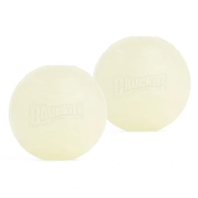 Immagine di Chuckit!, Max Glow, Dog Toy, Ball Glowing in The Dark, Size M, Pack of 2