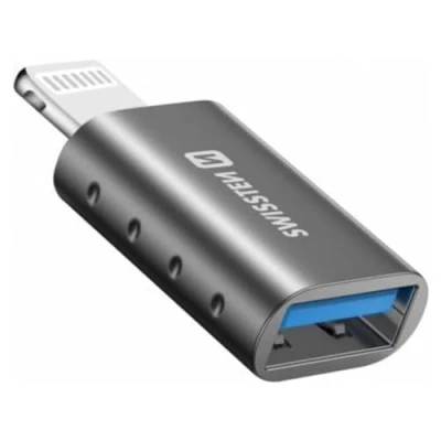 Immagine di Swissten Otg adattatore da Lightning (M) / USB A (F)