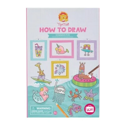 Immagine di Tiger Tribe How to Draw/Summer Fun Kit di acquerelli, Multicolore, 8bcc6
