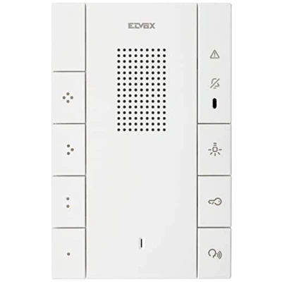 Immagine di VIMAR 40547 Citofono vivavoce Voxie a 2 fili, con 7 pulsanti per le funzioni di risposta, apertura guasto e servizio ausiliario, 4 programmabili, installazione sporgente