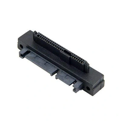 Immagine di Adattatore unità disco rigido SATA SFF 8482 SAS da 22 pin a 7 + 15 90 gradi ad angolo retto