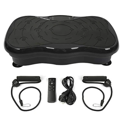 Immagine di Pedana Vibrante, Fitness Vibrante 3D Vibration Trainer con Bluetooth, LCD Display, Telecomando e Bande di Resistenza, 200W (Nero)