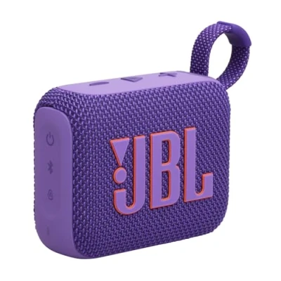Immagine di JBL GO 4 Speaker Bluetooth Portatile, Altoparlante Wireless con Design Compatto, Waterproof e Resistenza alla Polvere IP67, fino a 7 h di Autonomia, USB, Compatibile App Portable, Viola