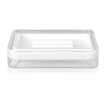 Immagine di Möve Line Portasapone, Acrilico, Bianco, 12 x 8,5 2,5 cm