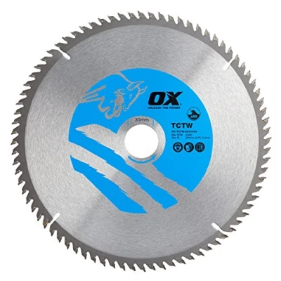 Immagine di ox tctw 2353080 legno, 80 denti, lama per sega circolare, 0 V, argento/blu, 235/30 mm